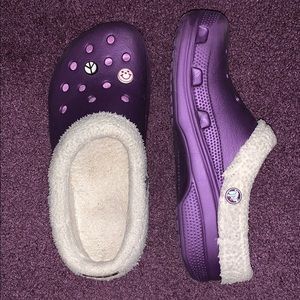 Purple Crocs